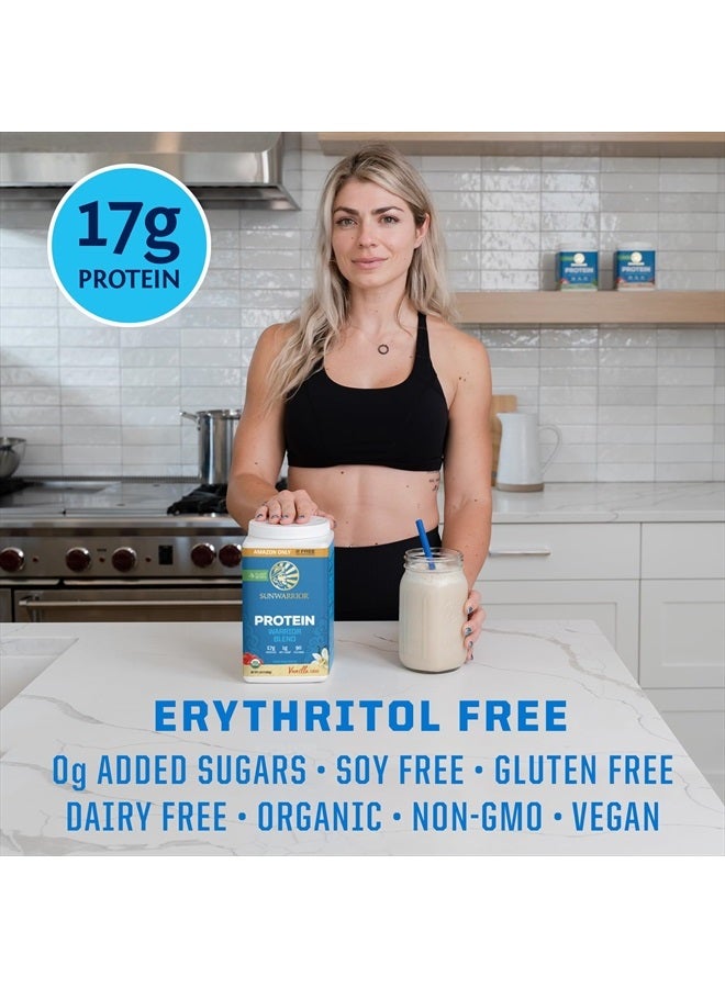 Sunwarrior مسحوق بروتين نباتي عضوي من USDA بنكهة الفانيليا 32 حصة 17 جرام بروتين - Image 5