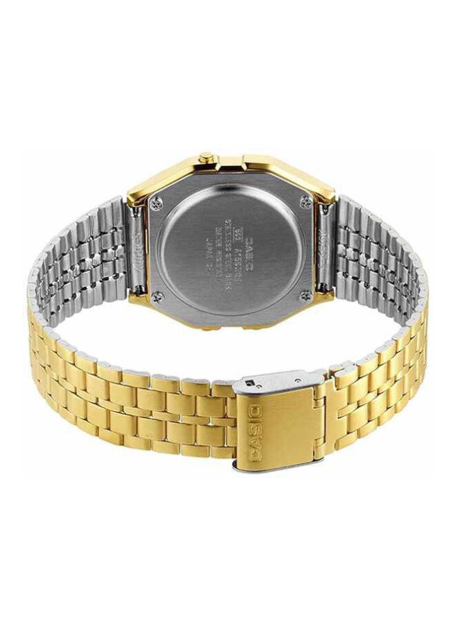 CASIO Men Vintage Water Resistant Stainless Steel Digital Watch A159WGEA-1D - 37 mm - Gold - Image 2