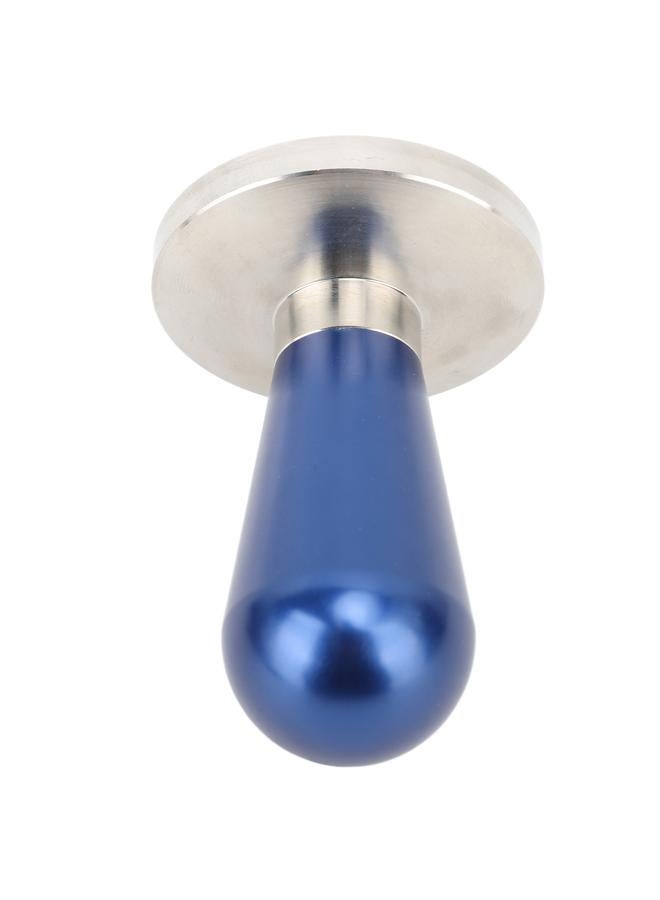 58mm Coffee Tamper Aluminium Alloy Ergonomic Handle Consistent Compression Coffee Press Tamper for Home Coffee Shop Blue