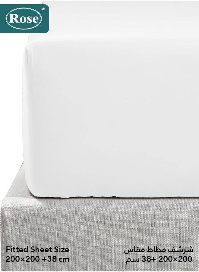 Rose ROSE Luxurious Flory Comforter, Premium Cotton Alternative Microfiber, Set of 6 pieces, Super Soft Cozy Breathable Cooling Lightweight, King size 260x240 cm, White  - Image 5