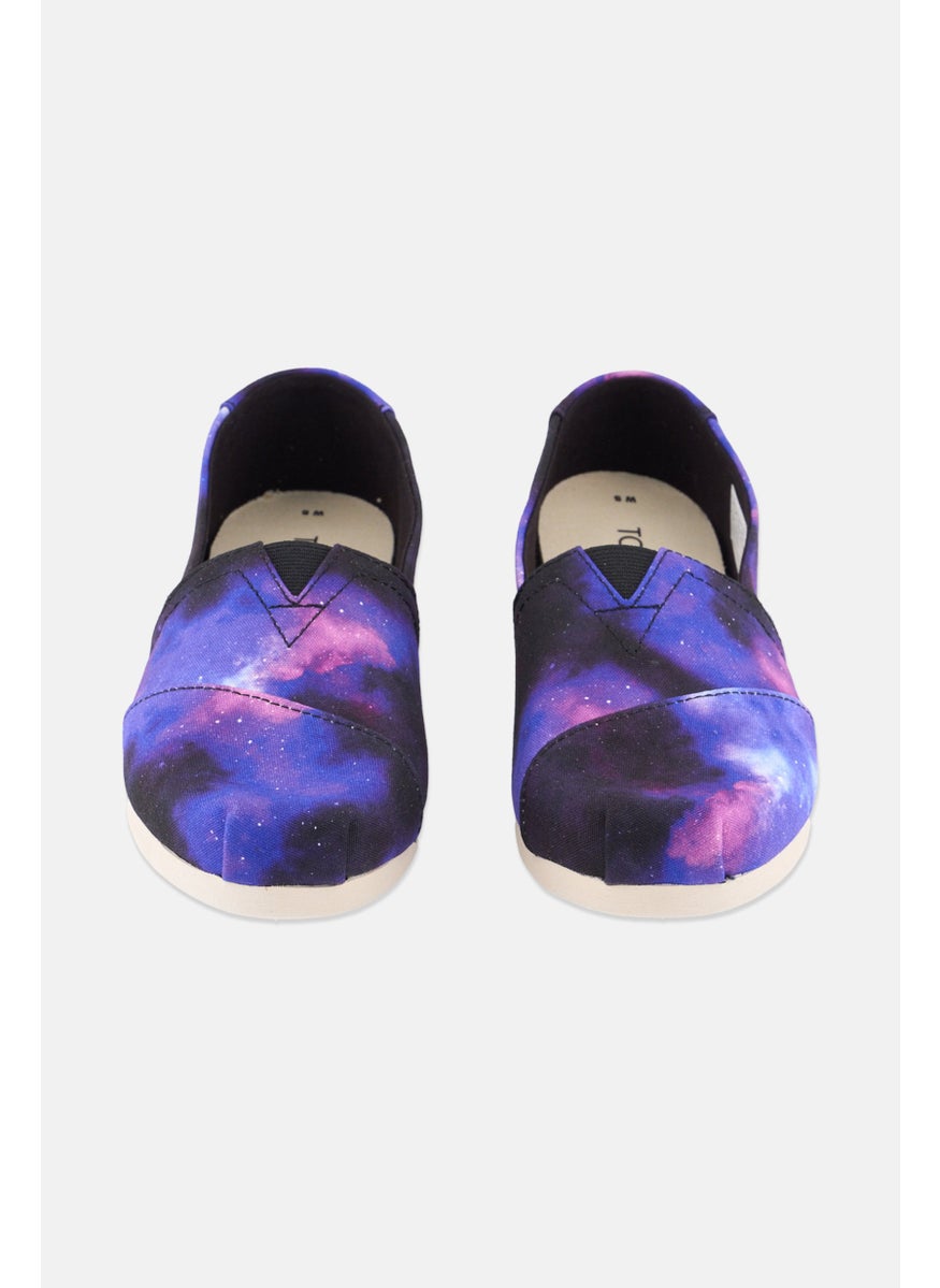 TOMS Women Galaxy Print Slip On casual Shoes, Black  - Image 3