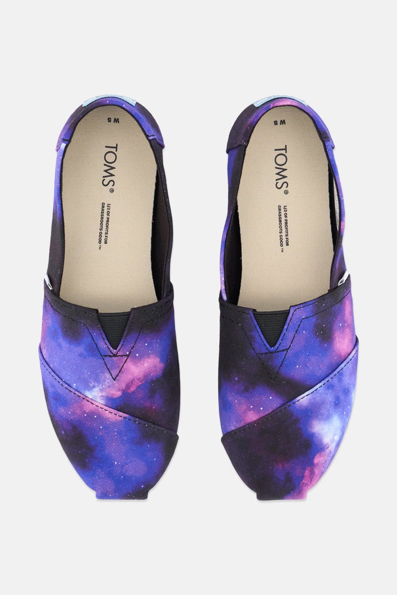 TOMS Women Galaxy Print Slip On casual Shoes, Black - Image 4
