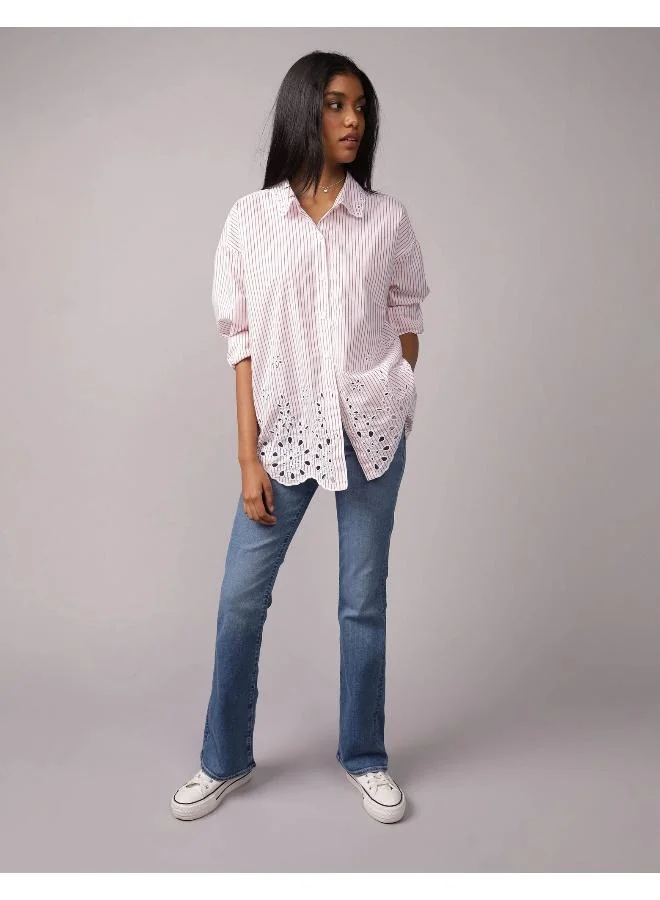 American Eagle AE Perfect Button-Up Shirt