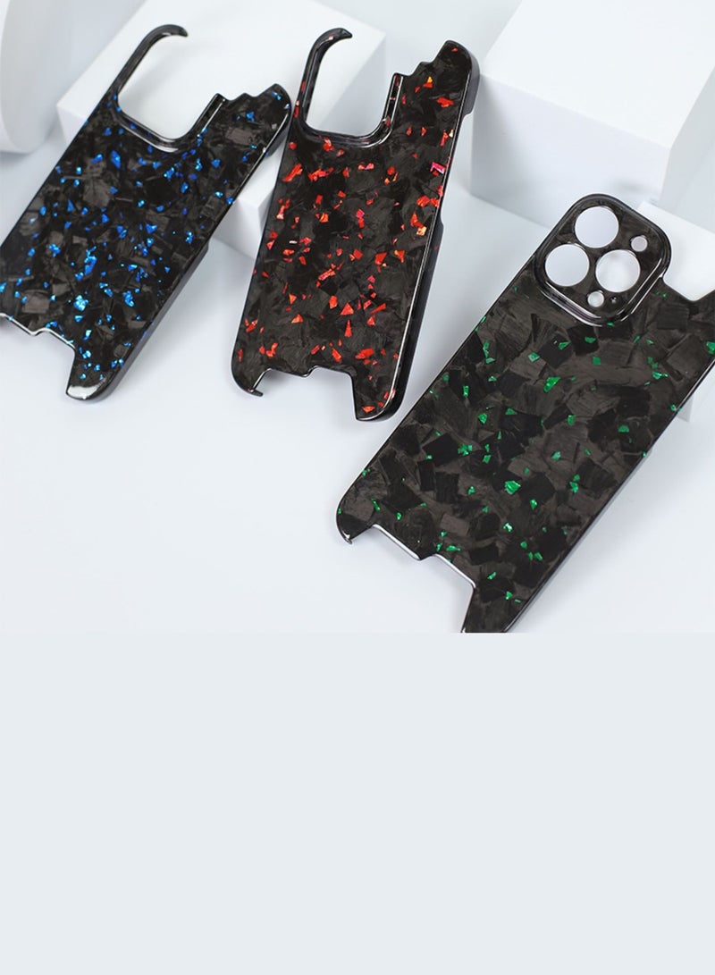 SOLARAE Real Aramid Carbon Fiber For iPhone 14 Pro Max Case Cover (Blue) - Image 4