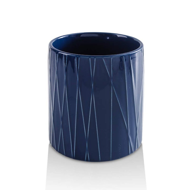 KOOV Kitchen Utensil Holder Large Ceramic Utensil Crock Deep and Stable Containers for Household or Kitchen Use Aegean