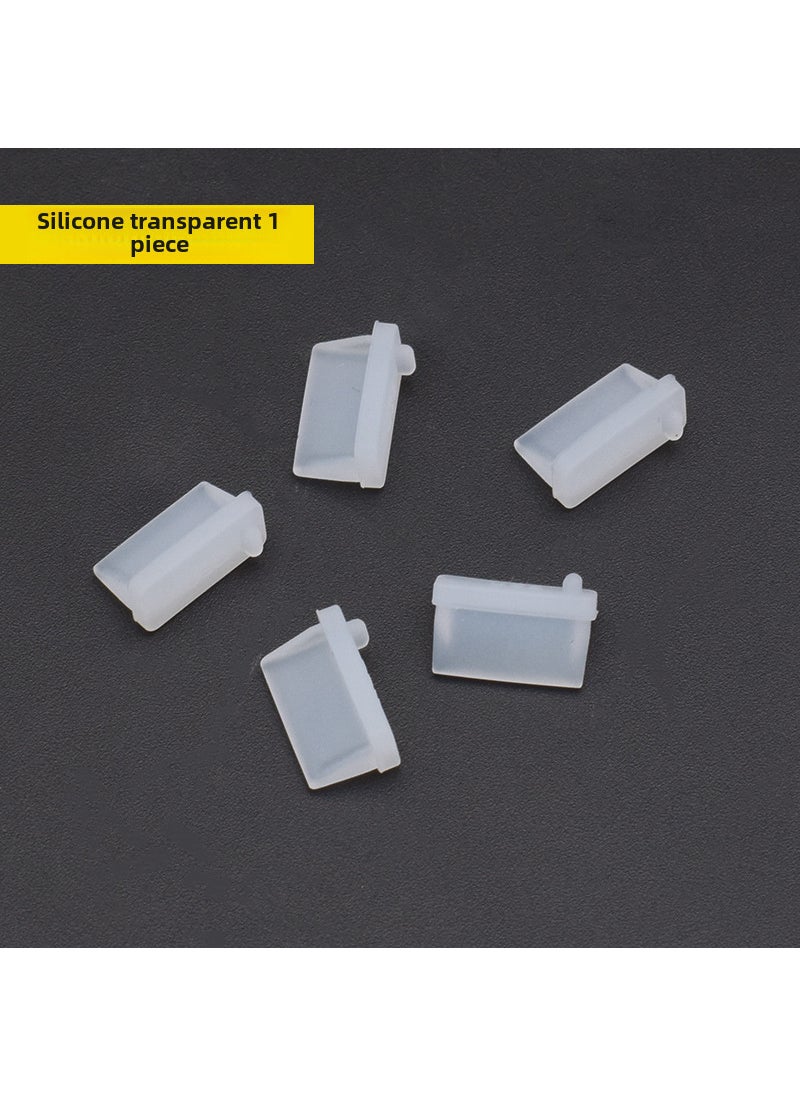 Silicone USB Dust Cover Plugs for PC Motherboards Transparent 