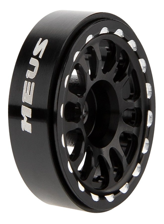 MEUS RACING 0.7 Beadlock Wheels Rims Wheel for Axial SCX30 Redcat Ascent-32 1/30 1/32 RC Crawler Upgrades (Type C, Black) - Image 5