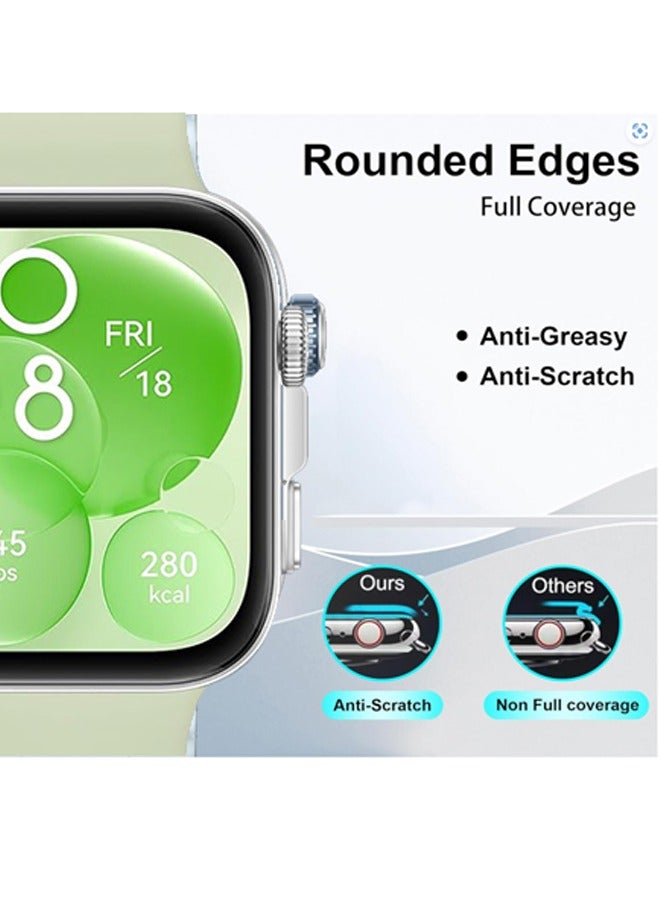 OLYSON Magnetic Stainless Steel Milanese Band for Huawei Watch FIT 3/4/4 Pro & Scratch Resistant Screen Protector - High Transparency, Starlight Color - Image 4