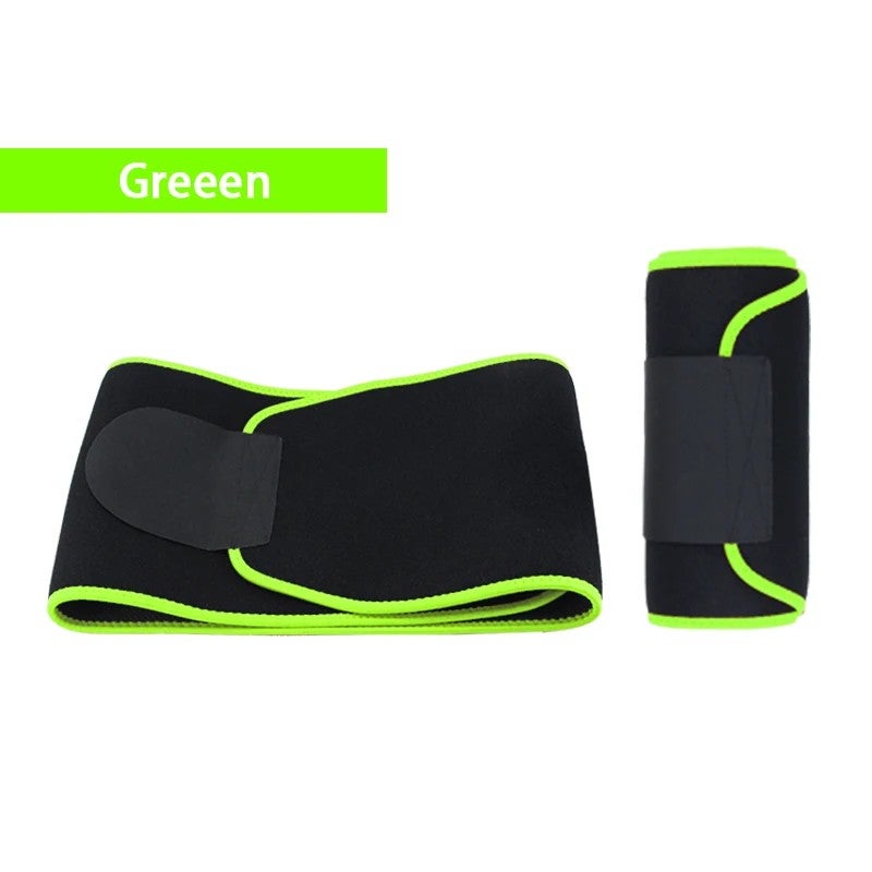 Bluejw Logo Adjustable Neoprene Sweat Waist Trimmer Belt - Waist Thigh Trimmer & Butt Lifter - Slimming Waist Trimmers for Women Workout Fitness - Image 1
