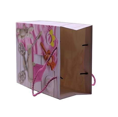 SARJAK Paper Exclusive 3D Multi Baby Shower Tote Gift Christmas Bags Different Multi Colour Variations Bags For Gift Box Packing Bags (Small -Set Of 4) - Image 3