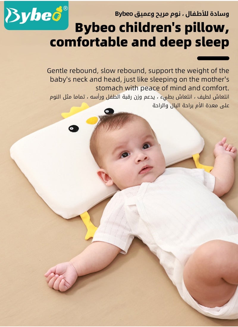 Bybeo Baby Nursing Sleeping Pillows, Toddler Pillows for Sleeping, Kids Spine Protection Pillows, Soft Infant Pillows for Sleeping, Ergonomic Design, Especially for Children Aged 0-3 Years  - Image 2
