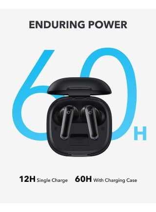 Soundcore P40i by Anker, Noise Cancelling Wireless Earbuds, Adaptive Noise Cancelling to Environments, Heavy Bass, 60H Playtime, 2-in-1 Case and Phone Stand, IPX5, Wireless Charging, Bluetooth 5.3 Black - view 2