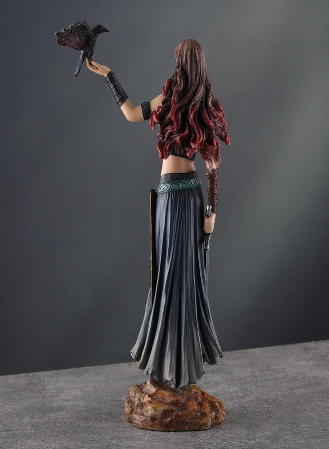 فيرونيز ديزاين تمثال موريغان، إلهة الولادة والمعركة السلتية، من تصميم فيرونيز، مقاس 11 بوصة، مصنوع من الراتنج، مطلي يدويًا - Image 4