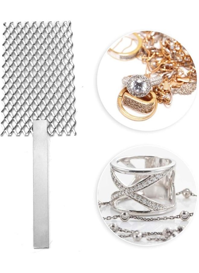 klarako - Platinized Titanium Mesh Jewelry Making Plating Tool with Handle, Titanium Mesh Platinized Anode Rhodium Palladium Jewelry Plating Plater Jeweler Tool Parts(B) - Image 1