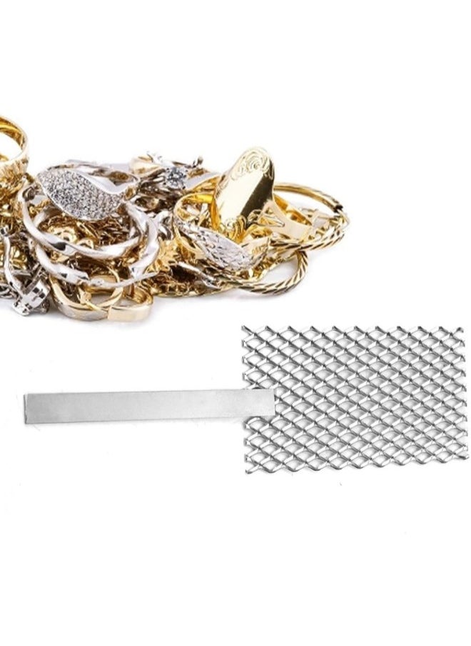 klarako - Platinized Titanium Mesh Jewelry Making Plating Tool with Handle, Titanium Mesh Platinized Anode Rhodium Palladium Jewelry Plating Plater Jeweler Tool Parts(B) - Image 1