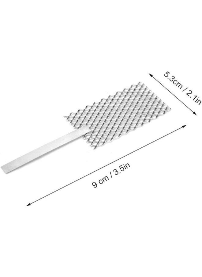 klarako - Platinized Titanium Mesh Jewelry Making Plating Tool with Handle, Titanium Mesh Platinized Anode Rhodium Palladium Jewelry Plating Plater Jeweler Tool Parts(B) - Image 1
