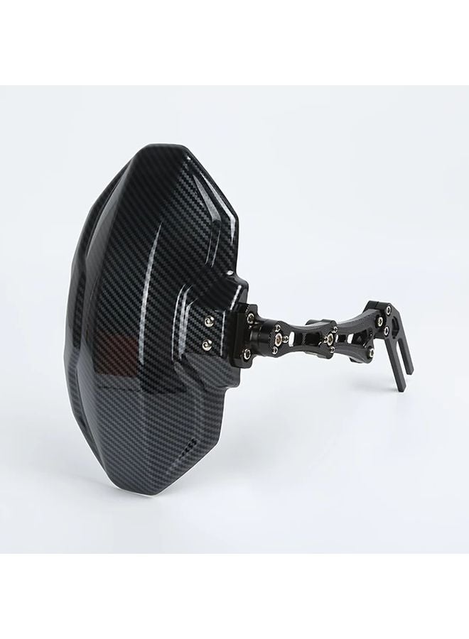 Universal Black Motorcycle Rear Wheel Mudguard Extender Adjustable Alloy - Image 1
