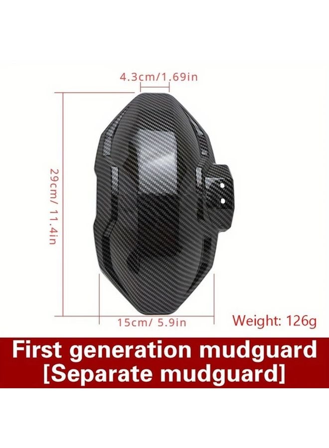 Universal Black Motorcycle Rear Wheel Mudguard Extender Adjustable Alloy - Image 4