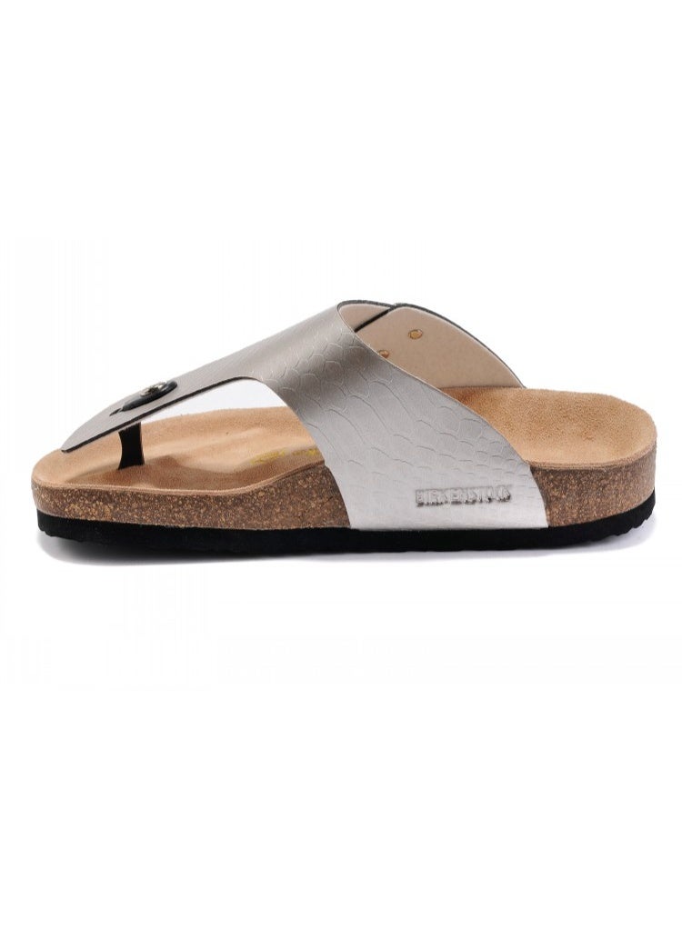 BIRKENSTOCK Stylish and Comfortable Cork Gizeh Herringbone Thong Sandals for Men and Women - Image 4