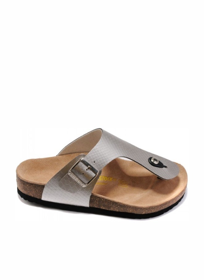 BIRKENSTOCK Stylish and Comfortable Cork Gizeh Herringbone Thong Sandals for Men and Women - Image 1