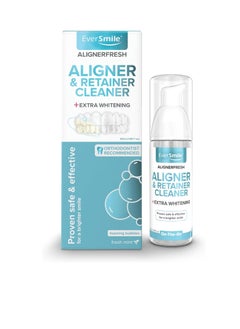 EverSmile EverSmile AlignerFresh Extra Whitening Aligner & Retainer Cleaning Foam. AlignerFresh Cleaning Foam for Invisalign, ClearCorrect, Essix, Hawley Trays/Aligners. Cleans, Kills Bacteria & Whitens Teeth.  - Image 1