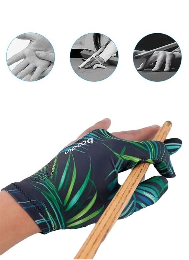 BOODUN - Professional Three Fingers Billiard Gloves Snooker Cue Fits Either Hand - One Size fits All Pool Table Accessory - Image 1