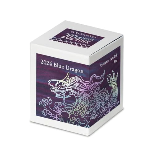 Colorverse 2024 Special Ink - Blue Dragon Standard (15ml) Fountain Pen Ink - Image 5