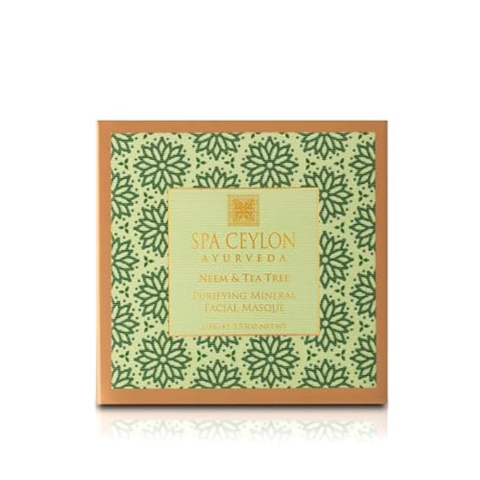 SPA CEYLON NEEM & TEA TREE Purifying Mineral Masque | cruelty-free | 100% Vegetarian | Acne-Clearing & Pore Minimizing | Best for oily & problem skin types - Image 3