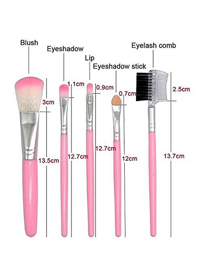 Glowhouse Full Makeup Kit Combo For Girls, 5Pcs Make up Applicator and 2 Pcs Blender Sponge - Image 2