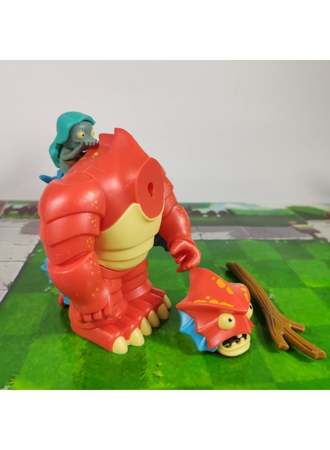Plants Vs. Zombies Toy Large Pirate Giant Zombie Dr. King Catapult 2 Deep Sea Giant Full Set 3-Color:Large Size: Deep Sea Beast (ejection Head + Detachable Wooden Stick)  - Image 1