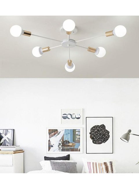 Steco Chandelier - 6 Branches -White