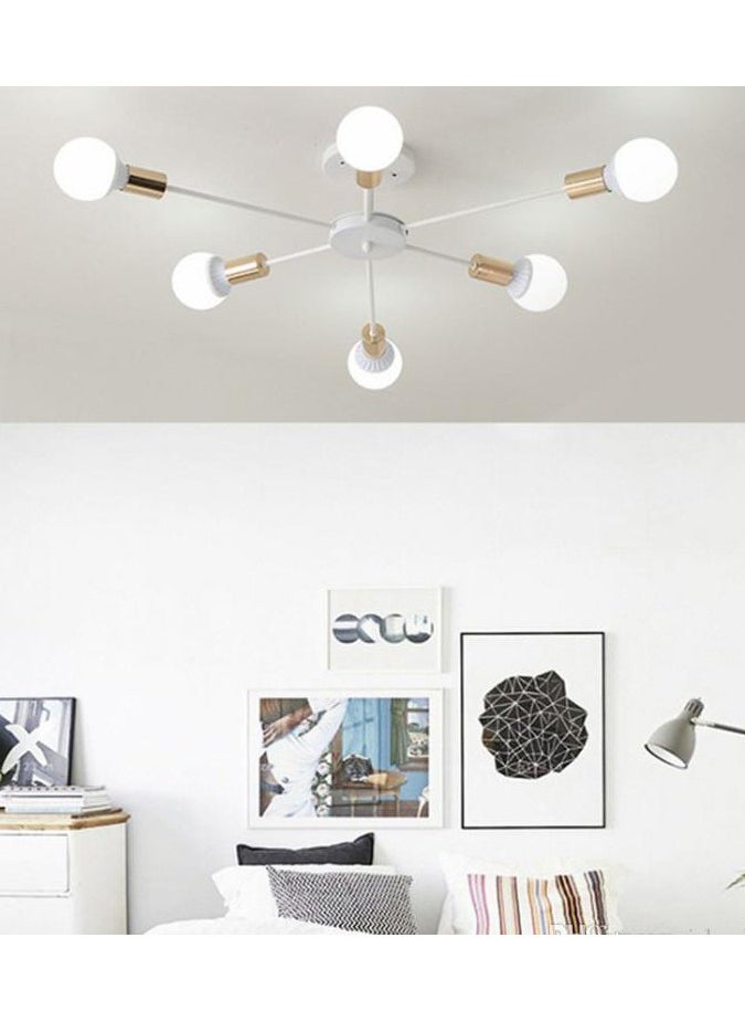Cluc - Steco Chandelier - 6 Branches -White - Image 1