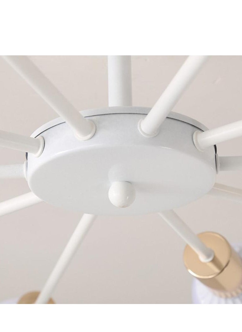 Cluc - Steco Chandelier - 6 Branches -White - Image 1