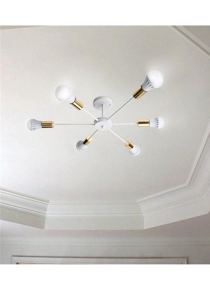 Cluc - Steco Chandelier - 6 Branches -White - Image 1
