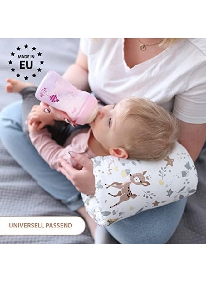 Portable Mini Arm Nursing Pillow (20cm) - Soft Cotton Feeding Support for Breastfeeding & Bottle Feeding - Travel Friendly - Image 3