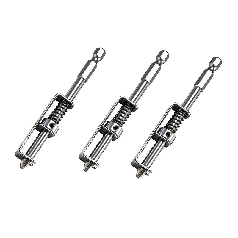 Spring Loaded Screw Holder Bit 1 Set Anti Drop Single Hand Operation Tool for Electricians Mechanics DIY Home Repair Universal - Image 5