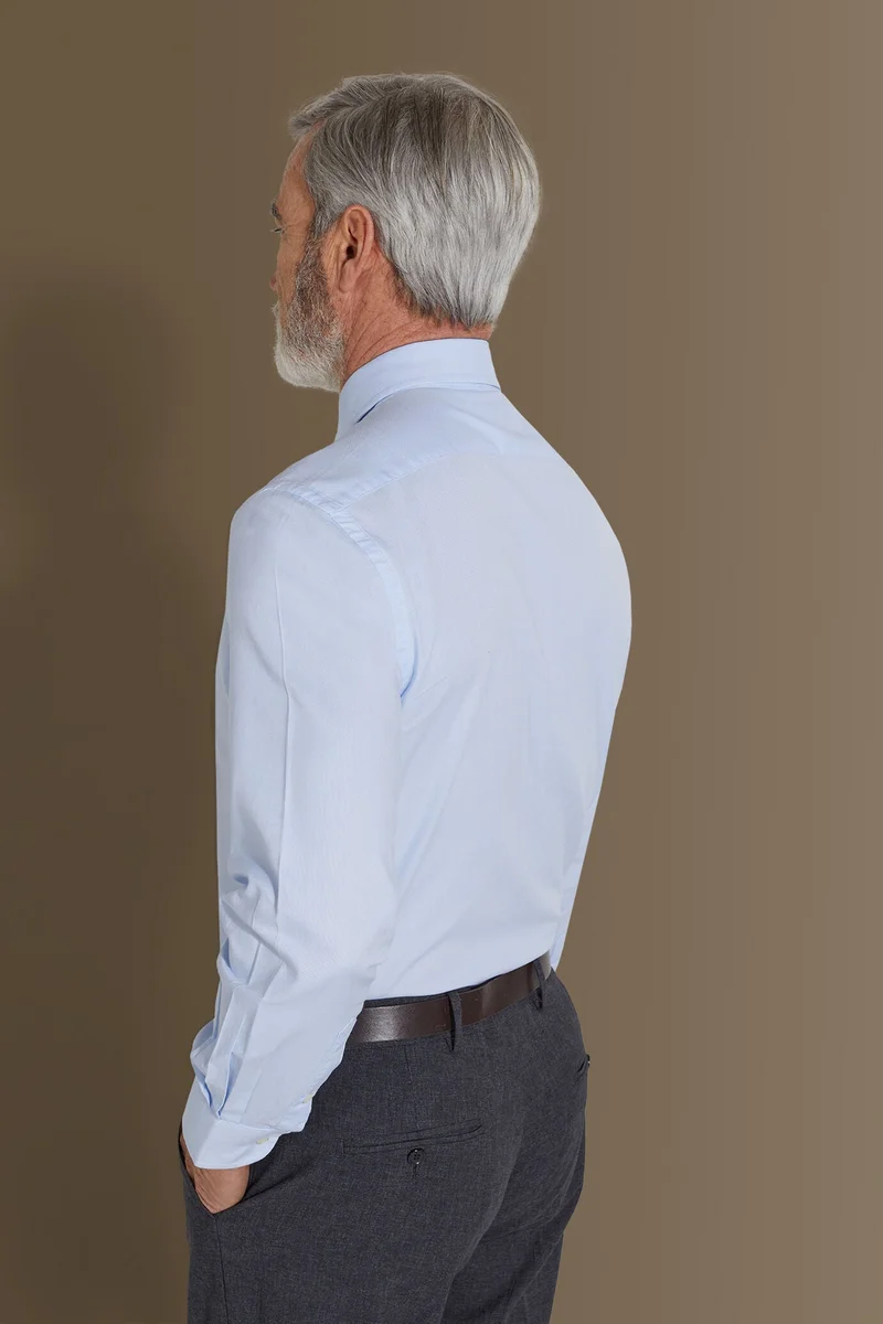 Doppelganger Button down shirt superlight oxford fabric - LT Sky