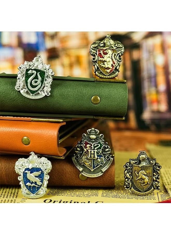 Unewshi 5 Pcs Brooches - Harry Potter Brooch - Creative Cartoon Alloy Brooch - Suitable for School Bags/Jackets/Sweaters/Scarves/Jeans/Backpacks/Enamel Pins  - Image 4