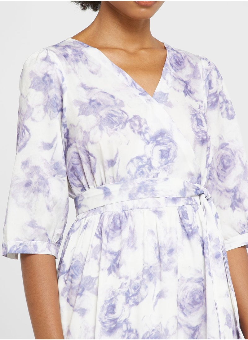 ELLA - Floral Printed Dress - Image 1
