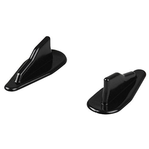 CoscosX 10 Pcs Mini Shark Fin Diffuser Vortex Generator Universal Car Truck SUV Roof Decoration Spoiler Wing Carbon Fiber Car Accessories 2.95inch,Black - Image 4