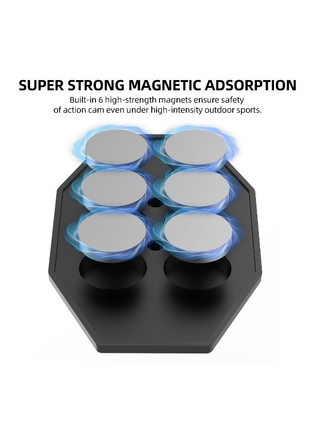 Magnetic Base Expansion Bracket Adapter, Magnetic Mount Compatible with DJI OsmoPocket3, for Insta360 ACE PRO  - Image 5