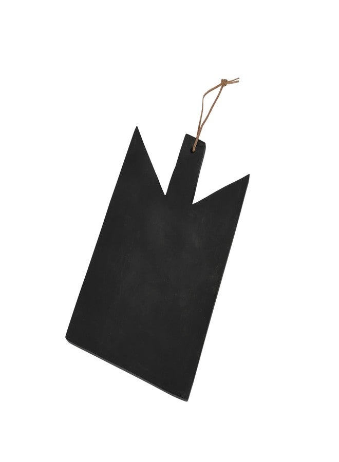 Main + Mesa Geometric Wood Cutting Board with Leather Tie - Image 1
