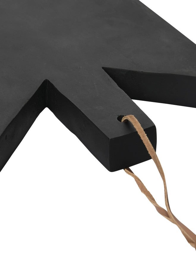 Main + Mesa Geometric Wood Cutting Board with Leather Tie - Image 4