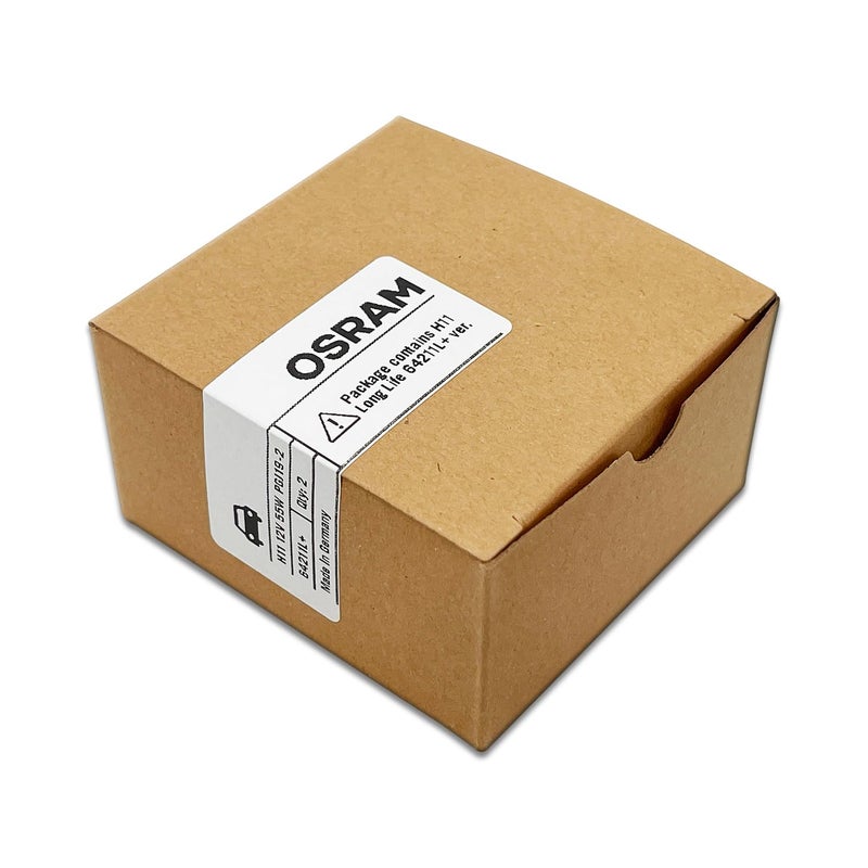 OSRAM مصابيح أمامية هالوجين أصلية قياسية OSRAM H11 OEM 12V 55W 64211L+ (عمر طويل) مصنوعة في ألمانيا | عبوة من 2 - Image 5