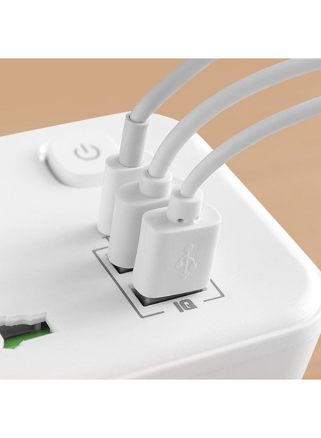 Multi-Outlet UK Plug Adapter With 3 Sockets, USB-C, USB Ports, LED Night Light and Wireless Charging - Image 5