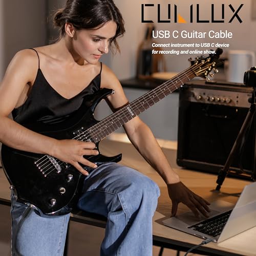 Cubilux Guitar to USB C Cable Compatible with iPhone 17/16/15 Pro Max, iPad Pro, MacBook, Samsung S25/S24/S23/S22 Pixel 10/9/8/7 Pro, Laptop, Type C to 6.35mm 1/4-in Line-in Cord for Instruments, 6 FT - Image 2