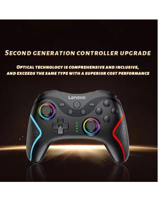 Lenovo S02 Wireless Bluetooth Gamepad Wired/BT/2.4G Tri-Mode Left and Right Dual Hall Triggers Support Switch/Pc/IOS Android/TV,Black - view 5