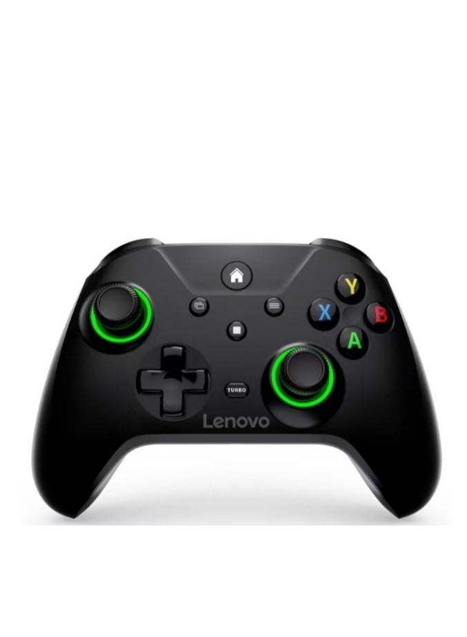 Lenovo S02 Wireless Bluetooth Gamepad Wired/BT/2.4G Tri-Mode Left and Right Dual Hall Triggers Support Switch/Pc/IOS Android/TV,Black