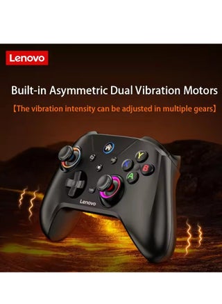 Lenovo S02 Wireless Bluetooth Gamepad Wired/BT/2.4G Tri-Mode Left and Right Dual Hall Triggers Support Switch/Pc/IOS Android/TV,Black - view 2