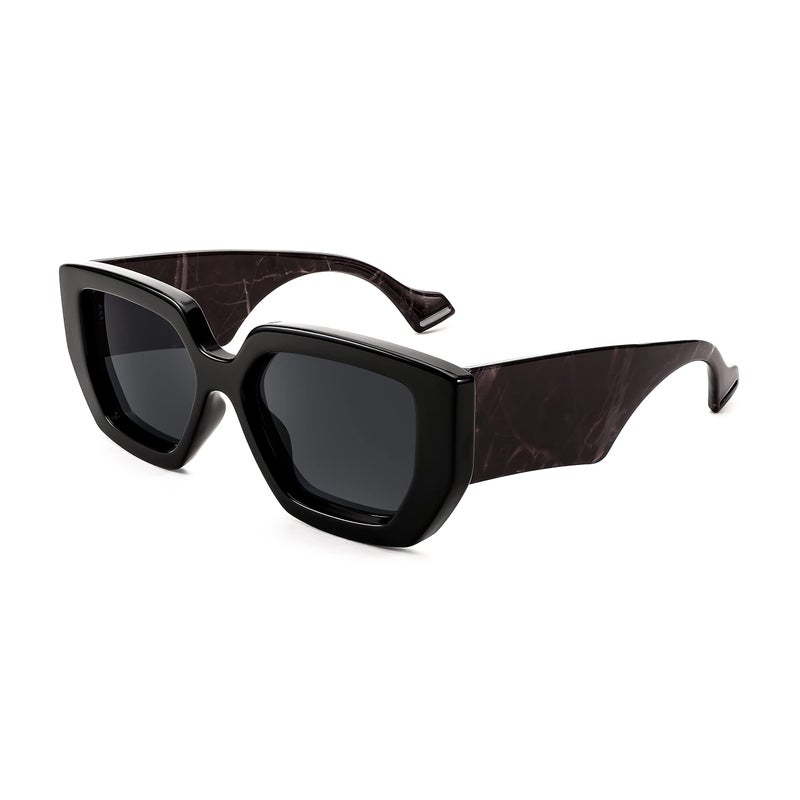 FEISEDY Oversized Square Sunglasses for Women Men Thick Frame Shades B4074 - Image 2